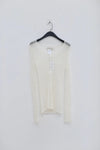 SWAYING/KNIT Washi Feather Cardigan SW22SST48 White PS46